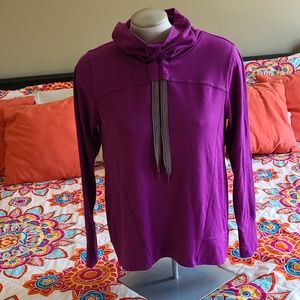 Purple cinch neck sweatshirt. Size medium.